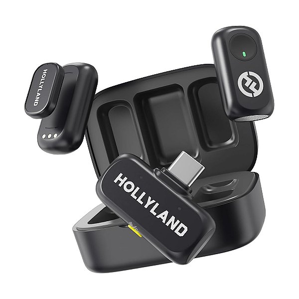 Microfone Sem Fio Hollyland Lark A1 Mini Duo USB-C