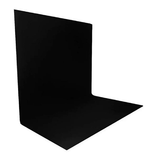 Tecido De Fundo Infinito Preto Poliéster 2,60m x 3,00m