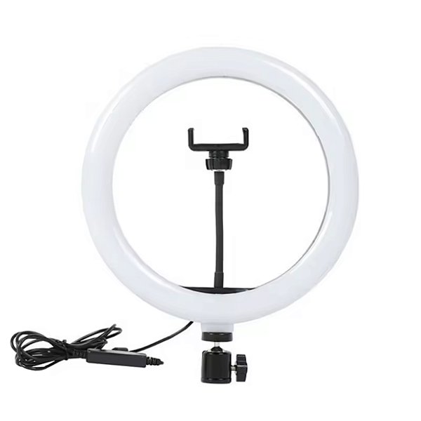 Ring Light De Mesa 8" Iluminador LED Com Suporte P/ Celular