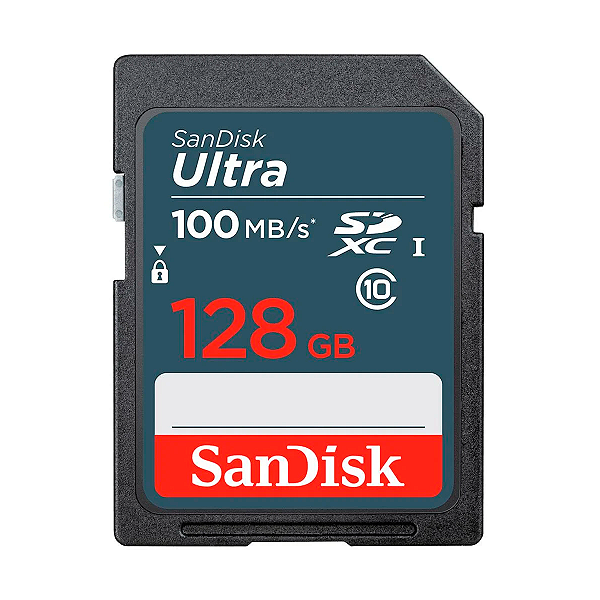 Cartao de Memória SanDisk SDXC Ultra Sd 128gb 100mbs