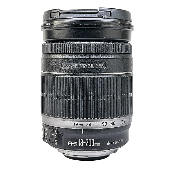 Lente Canon Lens EF-s 18-200mm F/ 3.5-5.6 IS- Seminova