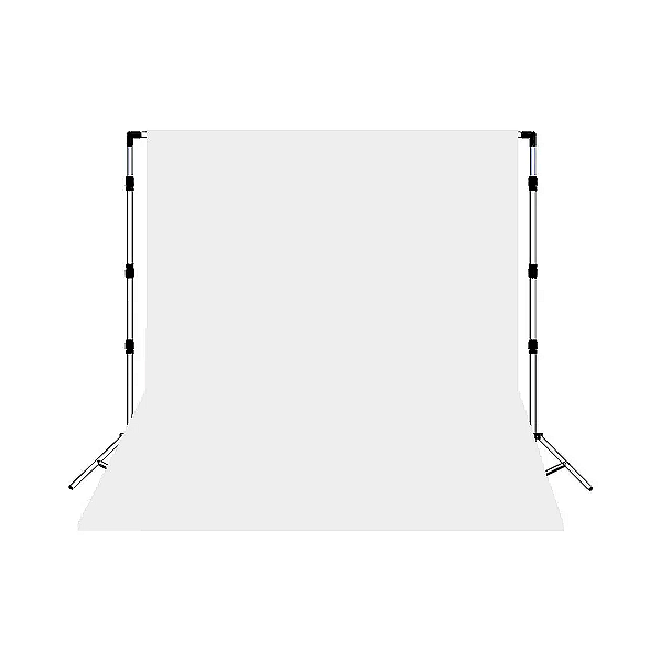 Suporte Fundo Infinito 2,40m + Papel Branco 2,72 x 10,00m