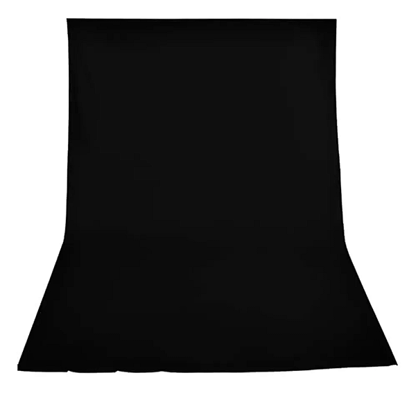 Fundo Infinito Tecido Algodão Muslin 2,84X4,82m Preta