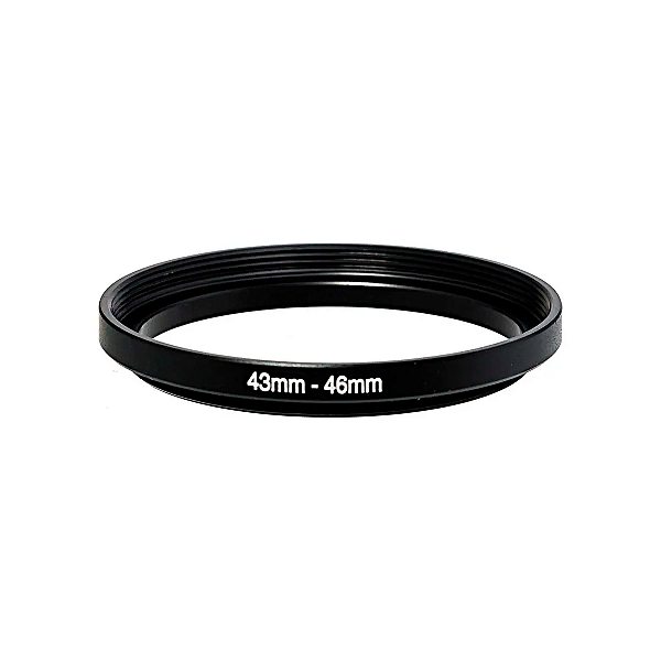 Anel Adaptador StepUp 43mm Para 46mm Filtros de Lentre