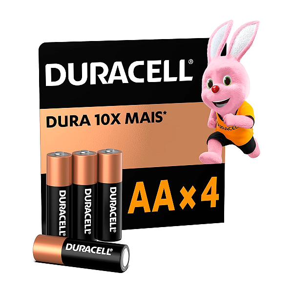 Pi.lh.a  AA Duracell Com 4 Unidade