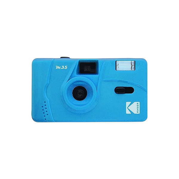 Câmera Analógica Kodak M35 Flash 35mm Vintage Filme - Azul