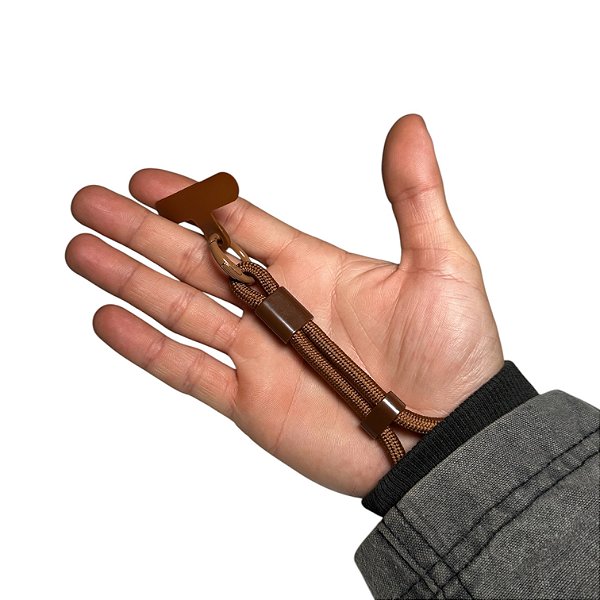 Cordão Para Celular Anti-Furto Alça Para Punho Marrom