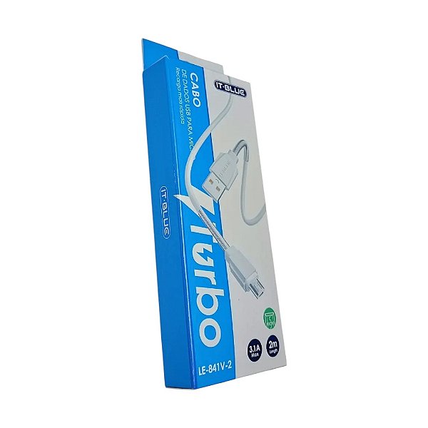 Cabo De Dados USB Para Micro USB - 2M - LE-841V-2