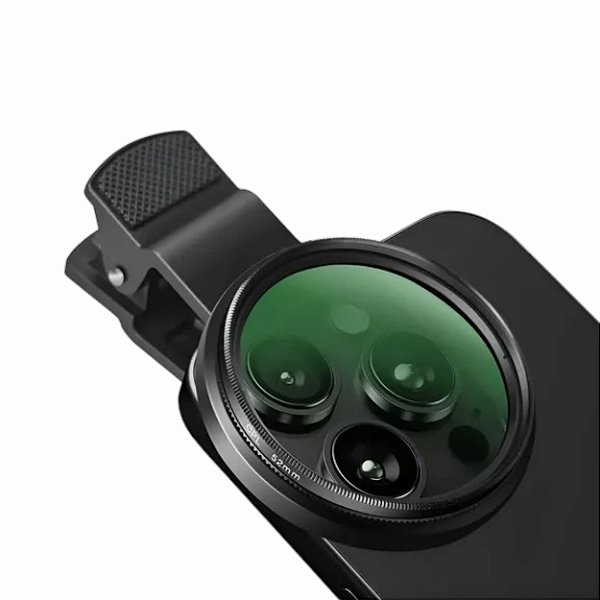 Filtro Cpl Polarizador para Celular Clipe Anti Reflexo 52mm