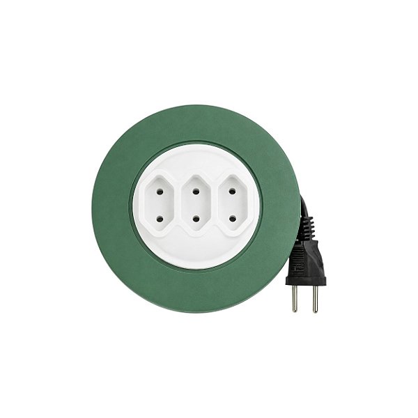 Extensão Retratil 5M Celuz - Verde e Branco
