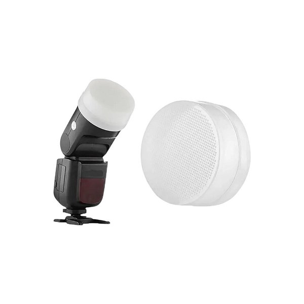 Difusor Para Flash Godox V1 Cabeça Redonda Ad100 Ad200