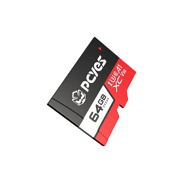 Cartão de Memória PCYES microSD 64GB C10 U3 V30