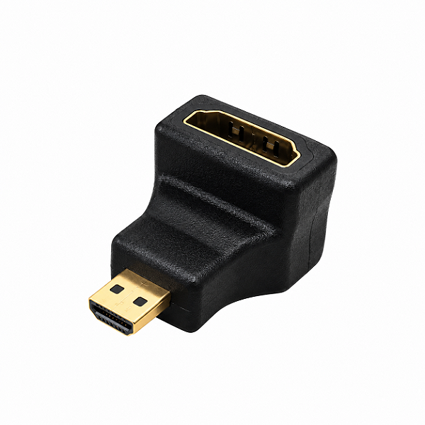 Adaptador Micro HDMI Macho Para HDMI Femea 90 Graus