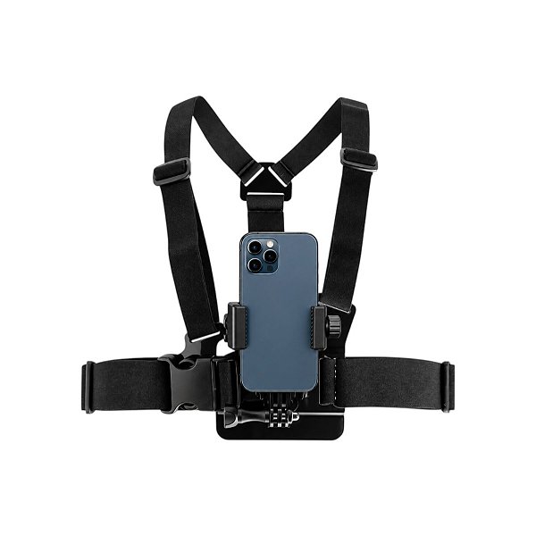 Suporte de Peito para Celular Grave na Vertical e Horizontal