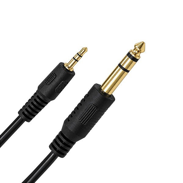 Cabo Auxiliar Adaptador P10 Para P2 Estereo 1,5 Metros