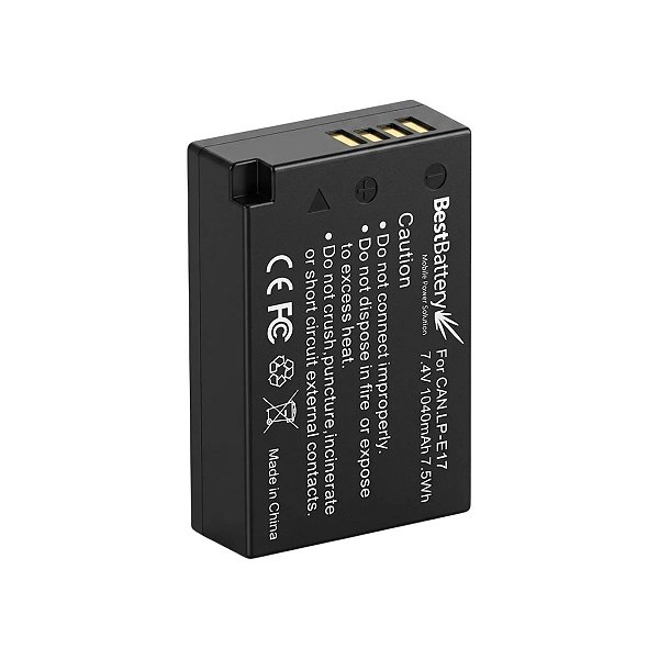 Bateria BestBattery LP-E17 1040mAh para Câmeras Canon