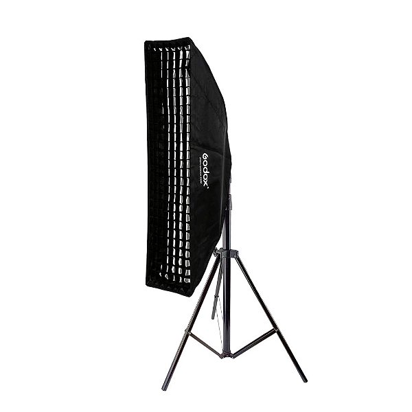 Softbox Strip Godox 35x160cm com Tripé Reforçado Proder 2,80
