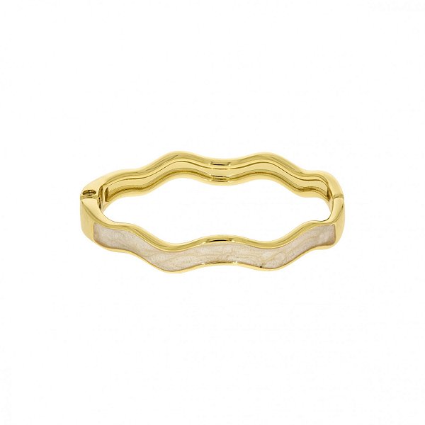 Pulseira ondulada em madrepérola