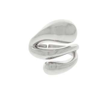 Anel máxi orgânico prata