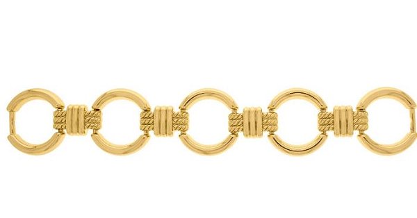 Pulseira com textura de corda