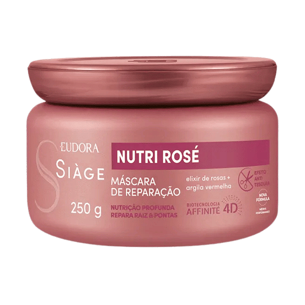 Mascara Capilar De Reparação Siage Nutri Rose 250g