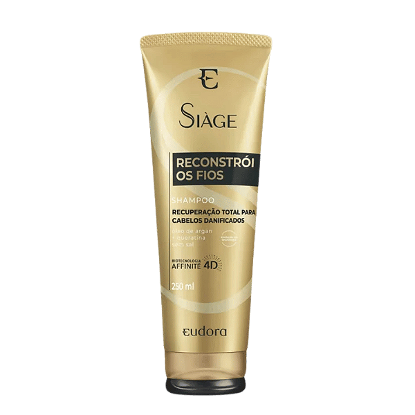 Shampoo Siage Reconstrói Os Fios 250ml