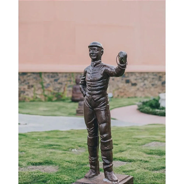 Escultura Jockey
