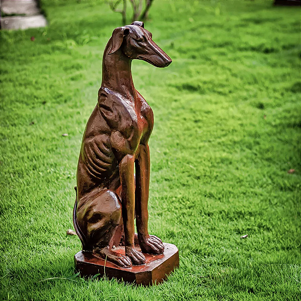 Escultura Cachorro Galgo