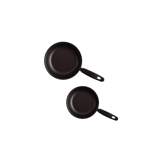 Kit Jogo Frigideiras Antiaderentes/Teflon 2 Pçs Preto