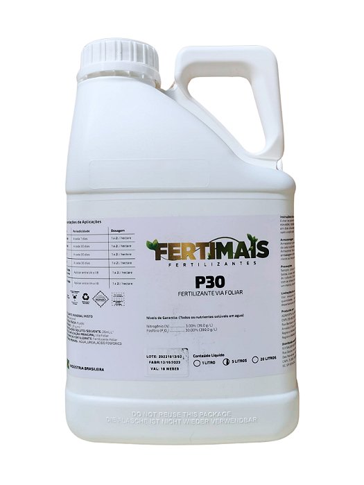 Fósforo P30  - Fertilizante Líquido Foliar da FERTIMAIS