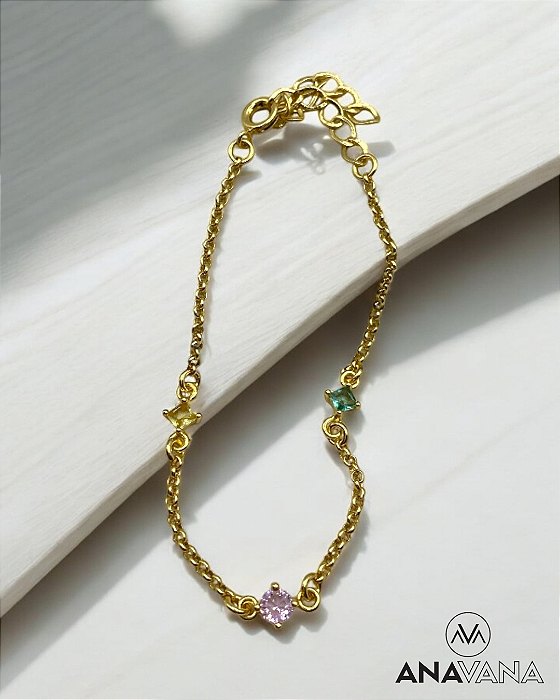 Pulseira Pedra Zircônia