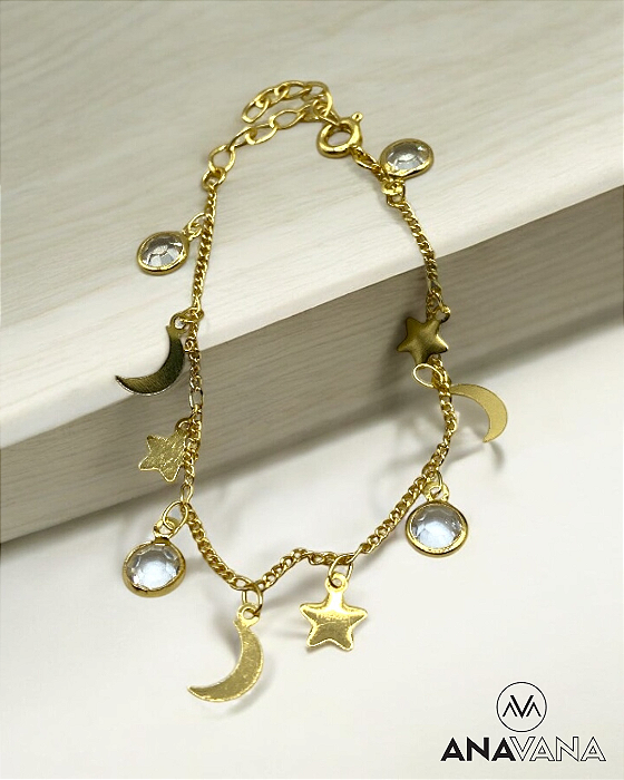 Pulseira Estrela e Zircônia