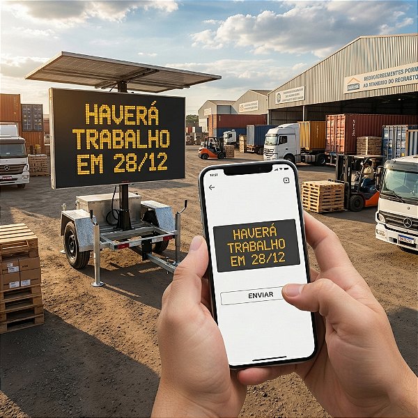 Painel de Mensagem Variável Móvel