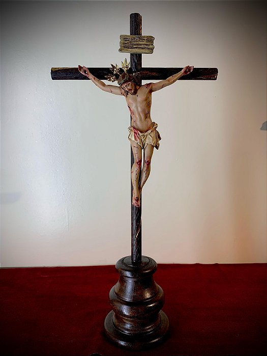 Crucifixo Santo Lenho Chagado