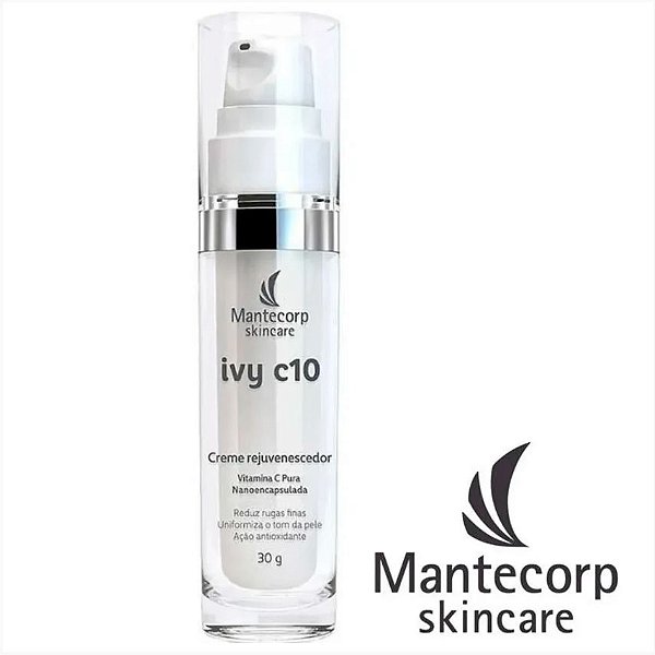 Mantecorp Ivy C 10 Creme Rejuvenescedor Vitamina C Pura 30g