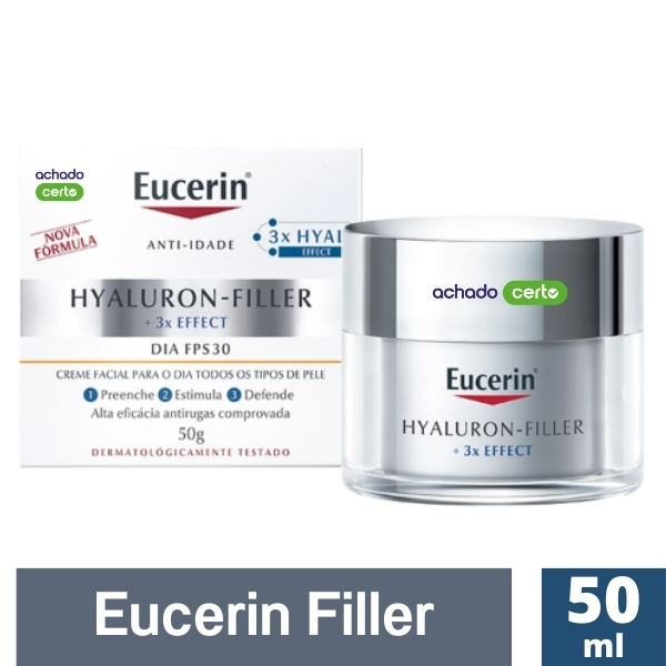 Eucerin Hyaluron-filler Anti-idade 3x Mais Effect Fps30 50g
