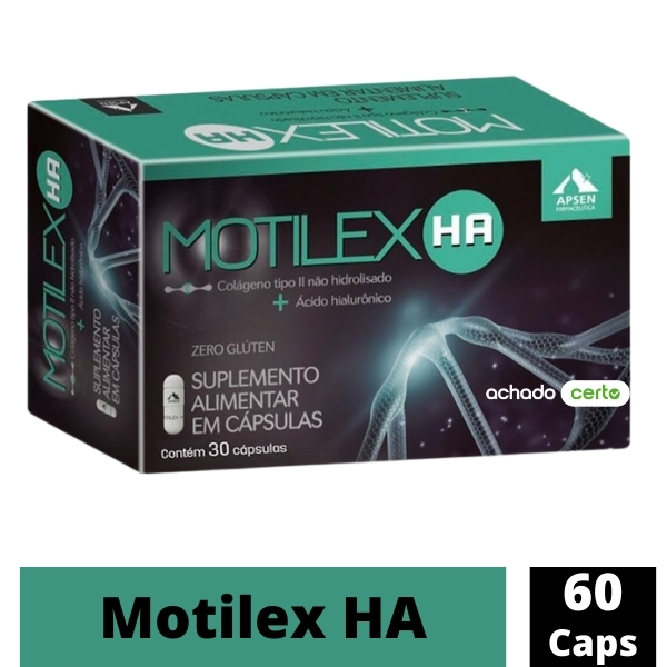 Motilex HA 60 Caps - Colágeno II + Acido Hialuronico
