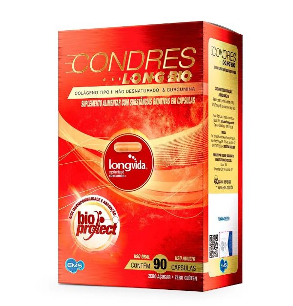 Condres Long Bio - Colageno Tipo II - 90 caps
