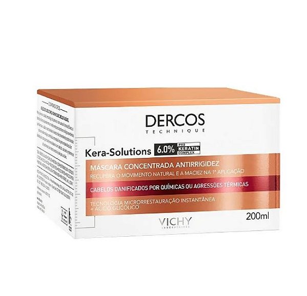 Vichy Dercos Máscara Concentrada Kera-solutions 200ml