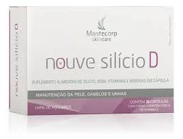 Nouve Silicio D - Suplemento Para Pele, Cabelo, Unhas - 30 caps