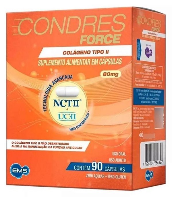 Condres Force Colageno Tipo Ii Suplemento Alimentar 90caps