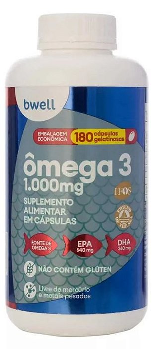 Bwell Suplemento Alimentar De Ômega 3 - 180 Cápsulas
