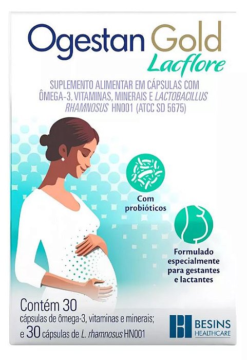 Ogestan Gold Lacflore Suplementos Para Gestantes 30caps