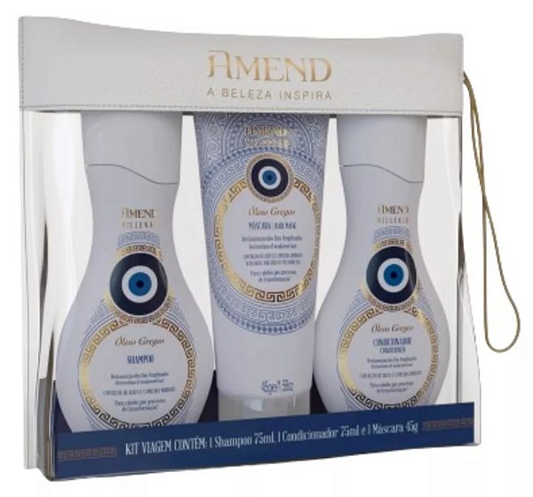 Kit Viagem Amend Millenar Pequeno Shampoo - Máscara - Cond.