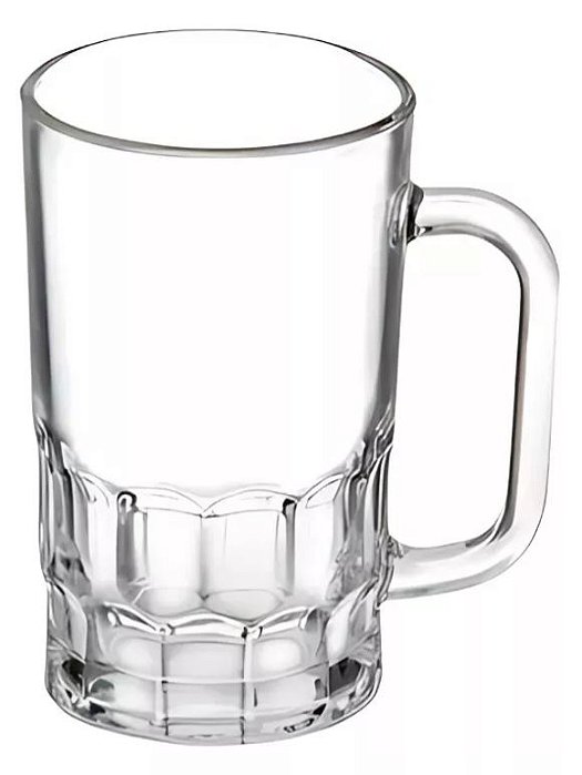 Caneca de Chopp JADE 355Ml Vidro Resistente 6 Unds