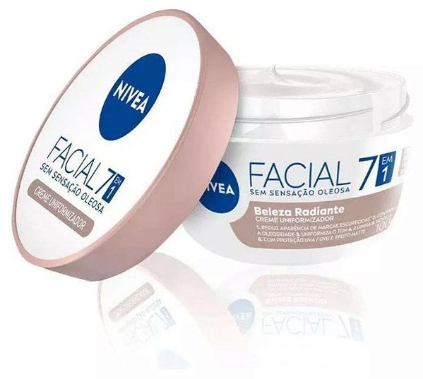 Nivea Creme Facial Hidratante Uniformizador 100g - 5 Em 1