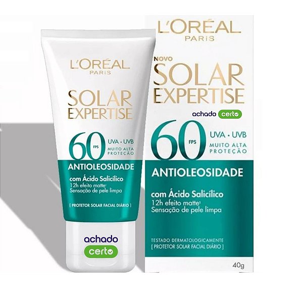 Protetor Solar Expertise L'Oréal Fps 60  Antioleosidade 40ml