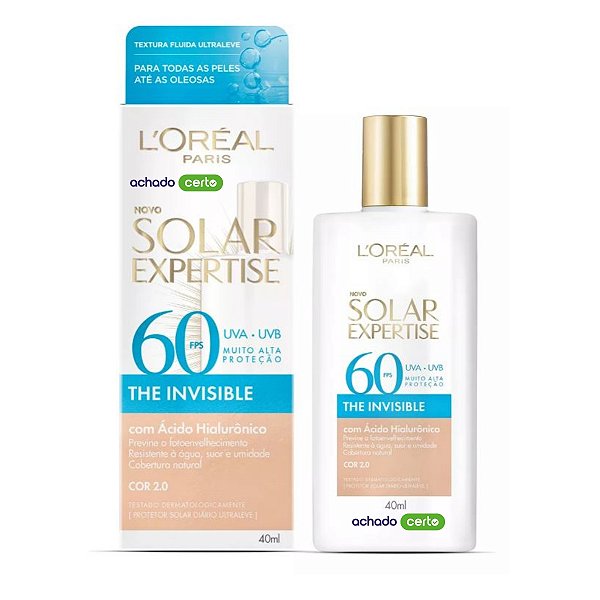 Protetor Solar Expertise L'Oréal Fps 60 Cor 2.0 40ml