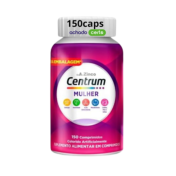 Centrum Mulher Suplemento Alimentar de A a Zinco 150caps