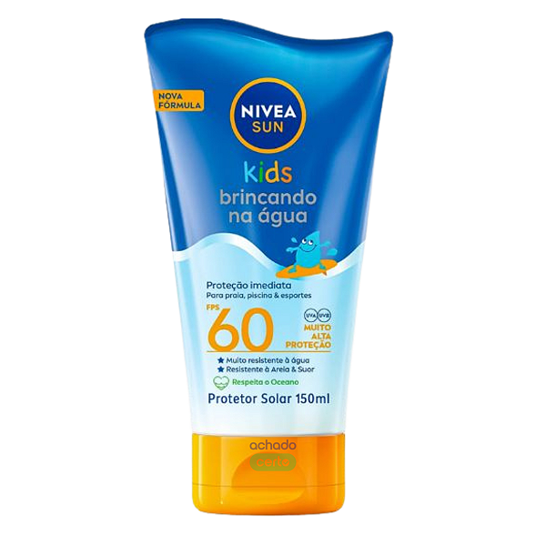 Nivea Sun Kids Protetor Solar Brincando Na Agua Fps 60 150ml